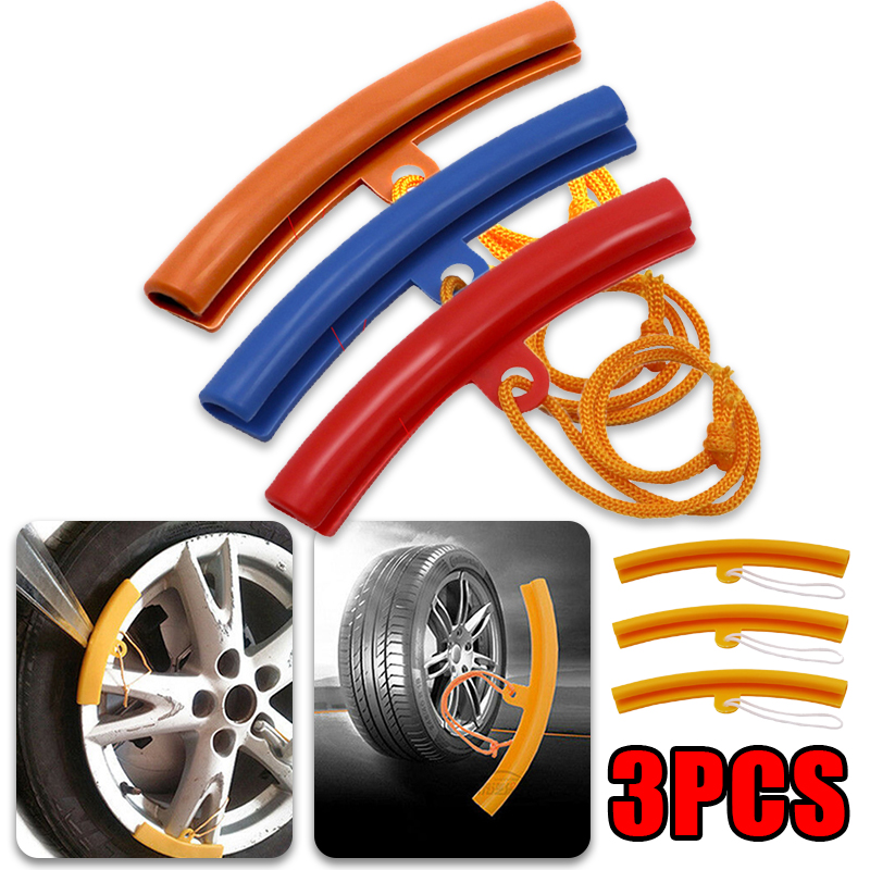 Motorcycle Gear Exchange - 3pcs 자동차 휠 가드 림 프로텍터