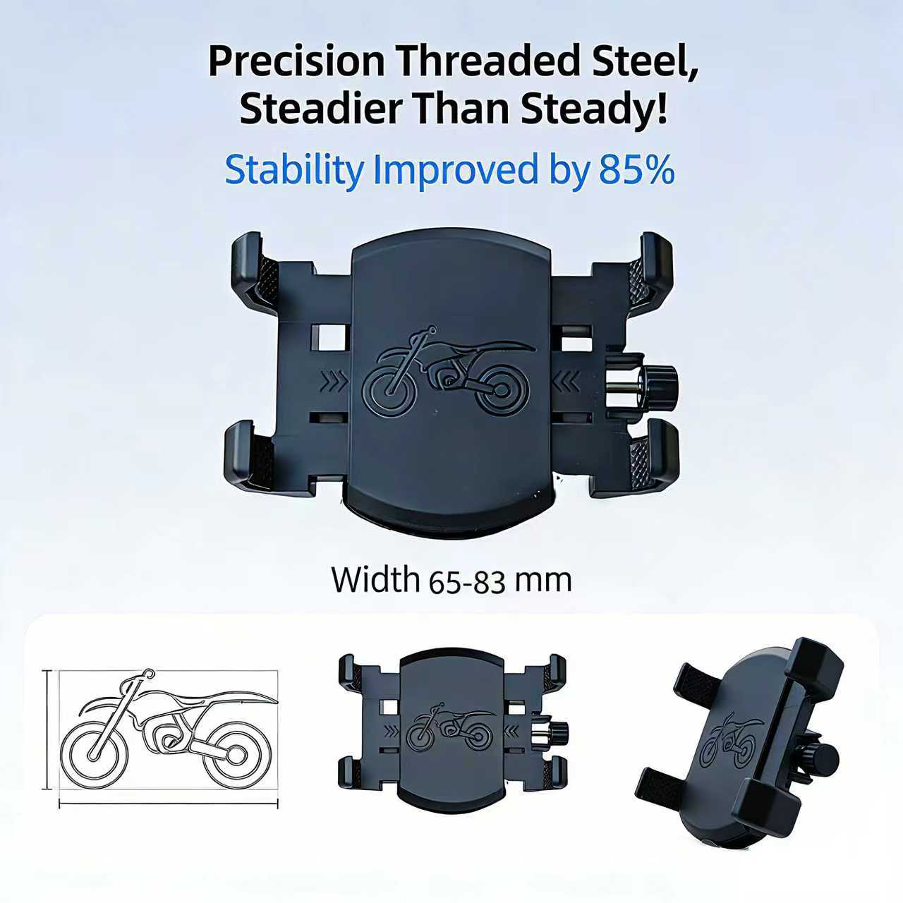 Motorcycle Gear Video - 헬멧 휴대폰 마운트 홀더 하프 쉘