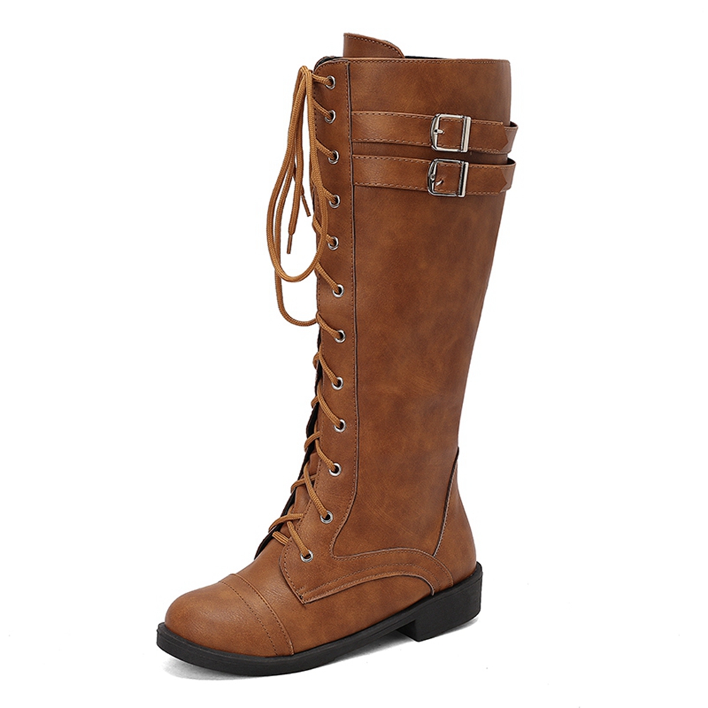Riding Boot Short - BLXQPYT 니하이 부츠 여성용 가을 겨울