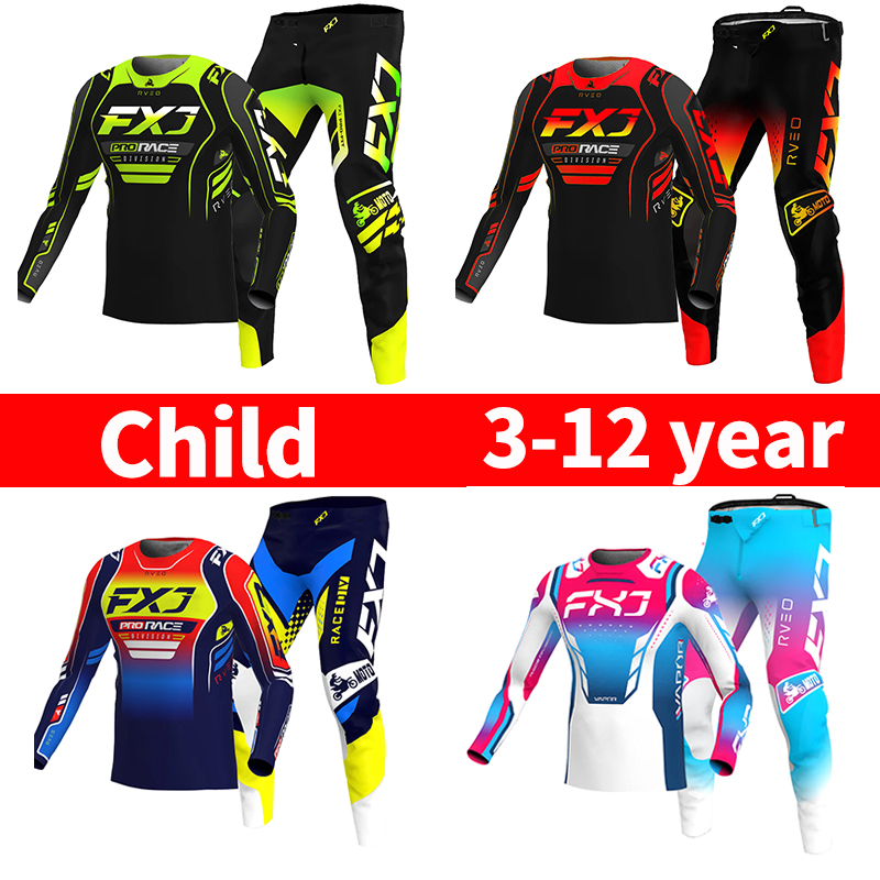모토크로스 어린이 세트 오토바이 저지와 바지 아동복 큰 - Motorcycle Gear Youth 리뷰 및 가격